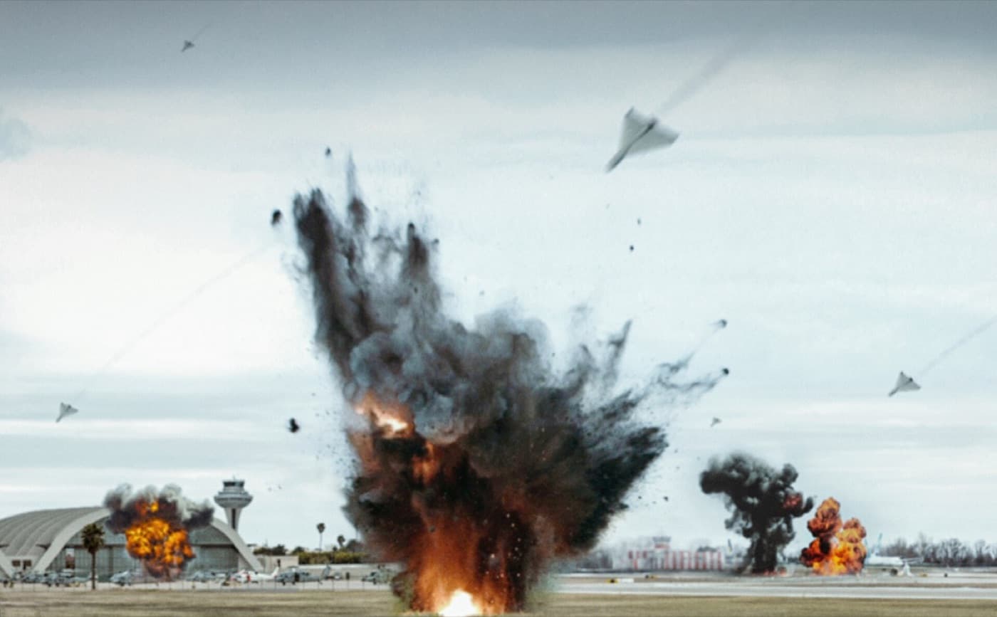 Shahed drone strike