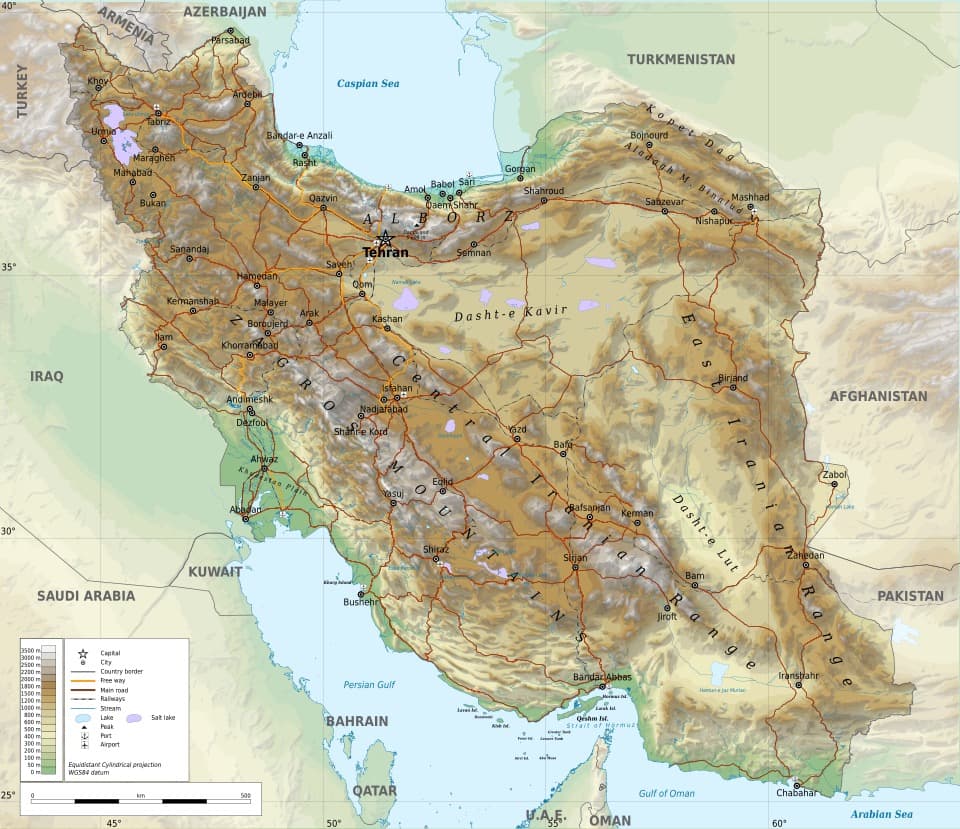 Iran political map